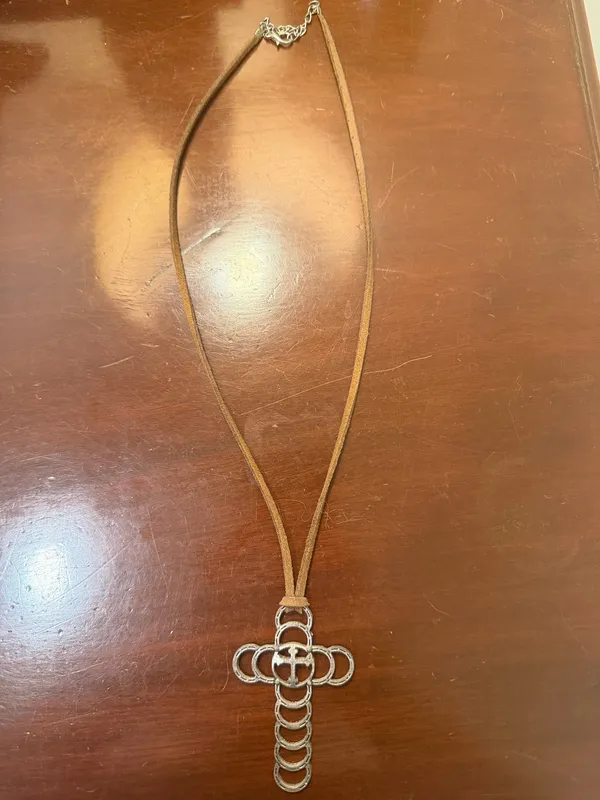 Cross Necklace Silver - Image 2