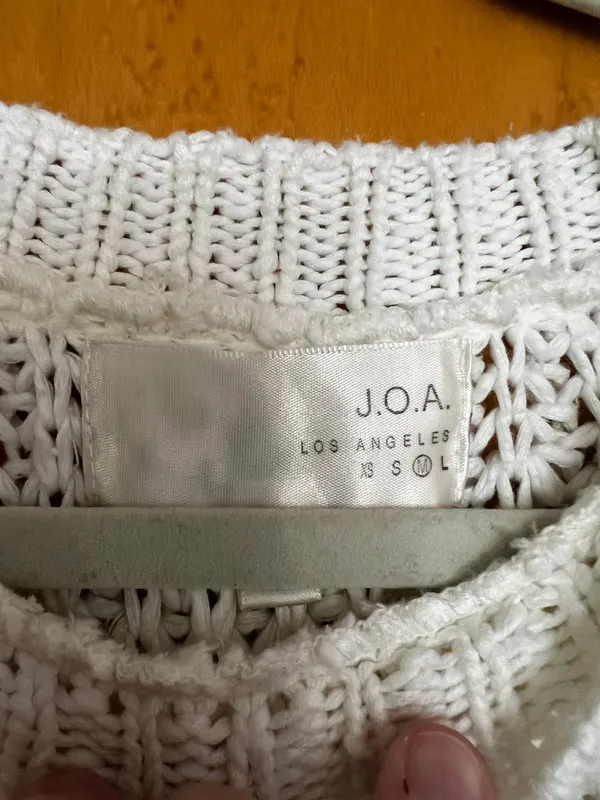 J.O.A. White Knit Sweater - Image 3