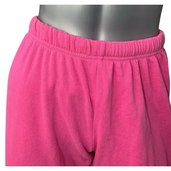 Katie J NYC Dylan Sweatpants Pink Tart Raspberry Large Joggers Casual Barbie - Image 3
