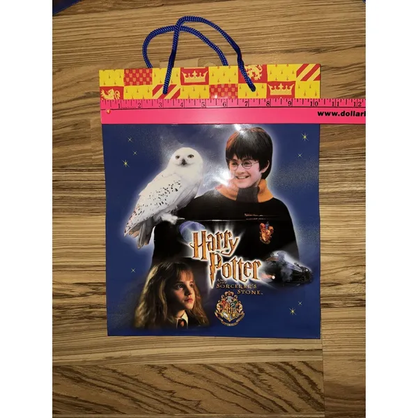 4 Vintage‎ 2001 Harry Potter And The Sorcerer's Stone Gift Bag Hallmark Hermione - Image 4