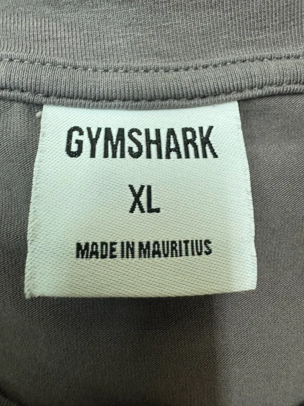 Gymshark Gray Short Sleeve Athletic Crop Top Size X-Large - Image 3