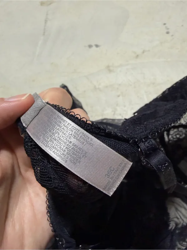 Victoria’s Secret y2k Black Lace Bodysuit Sheer Teddy 36C - Image 11