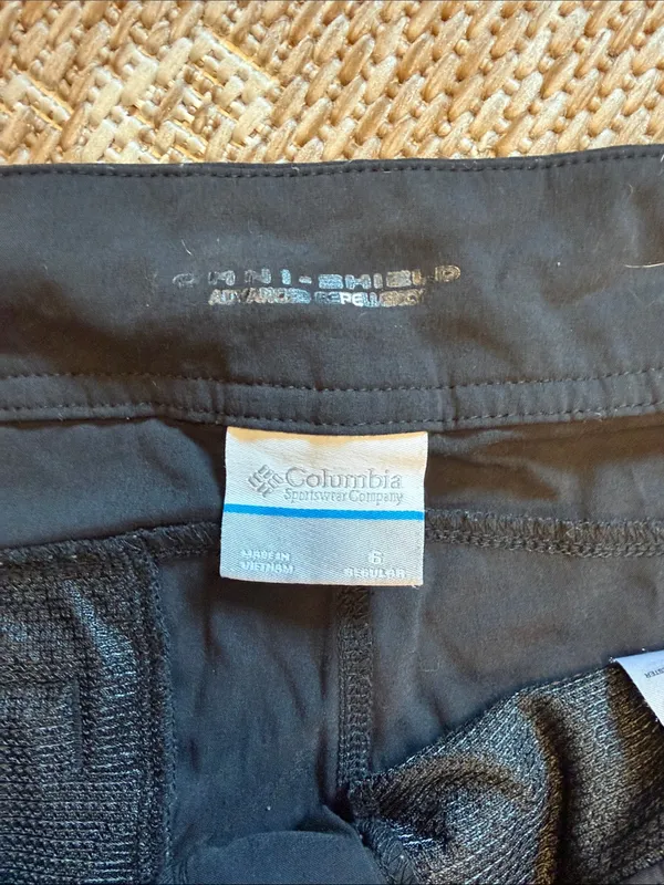 Columbia Black Drawstring Pants Size 6 - Image 2