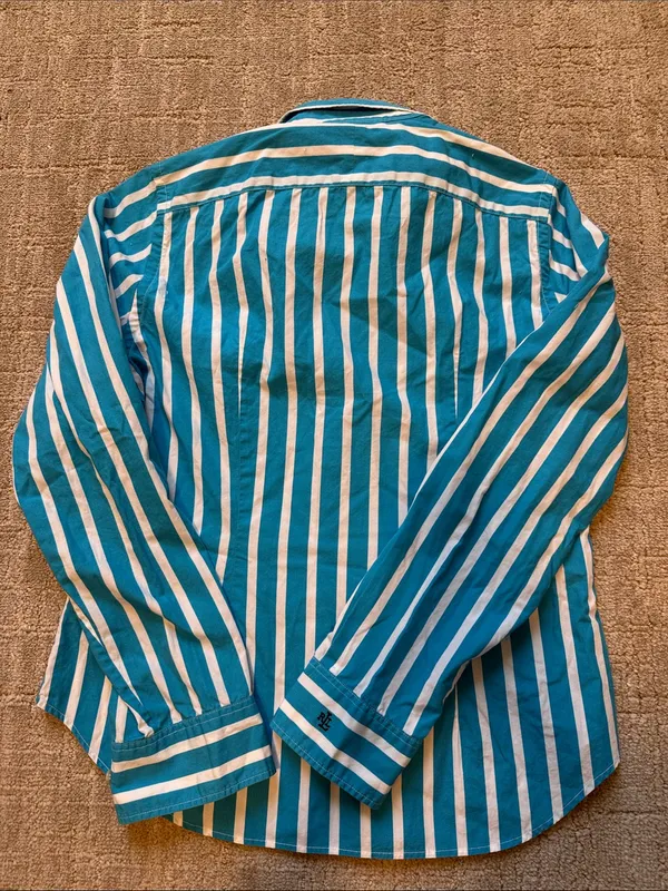 Lauren Ralph Lauren striped cotton button up shirt sz S - Image 4