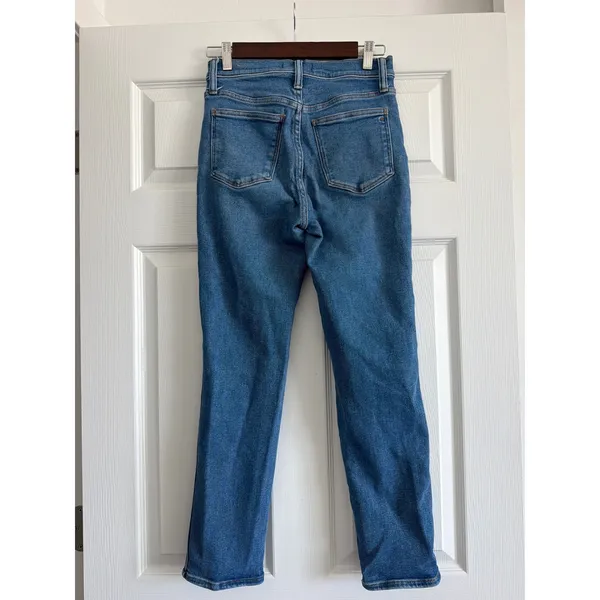 Madewell Stovepipe High Rise Straight Leg Jeans Seaside Wash Blue Size 25 NF121 - Image 3