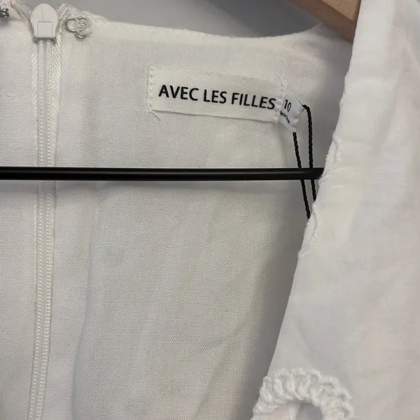 Avec Les Filles White Eyelet Jumpsuit size 10 New with tags - Image 9