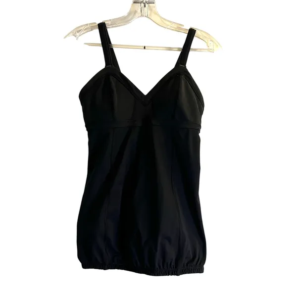 lululemon biking top womens black size 6 sleeveless - Image 2