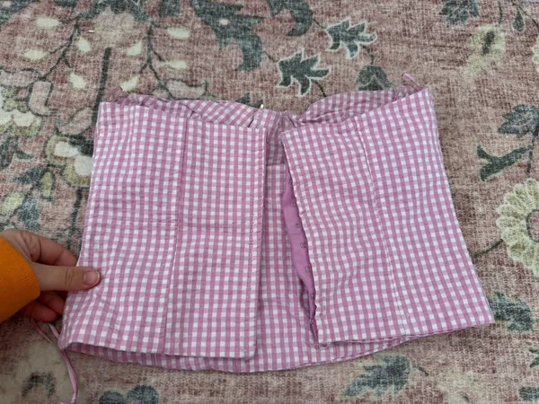 Zara Gingham Set Pink - Image 4