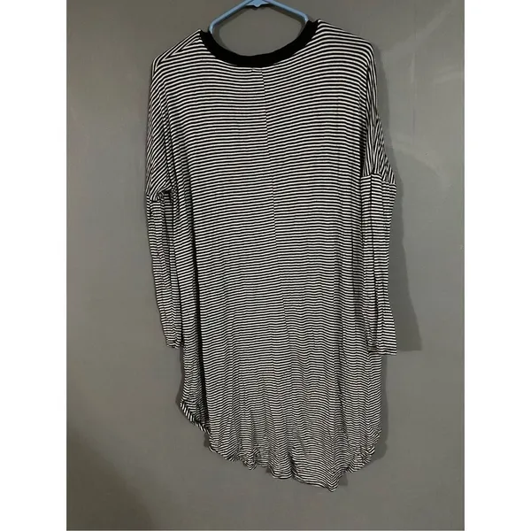 Vernacular Striped Tunic Long Sleeve Top Size Small - Image 2