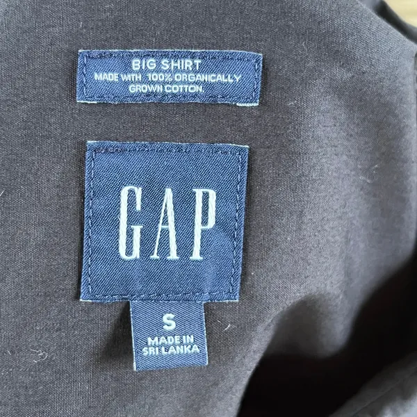 Gap Women's Big Shirt 100% Organic Cotton Black Size S - Image 8