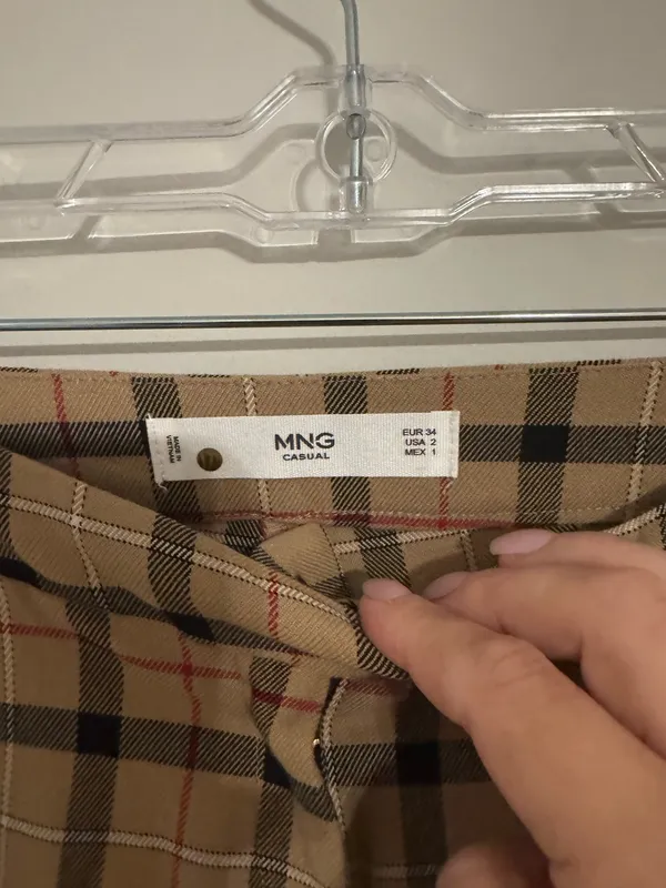 NWOT Mango Plaid Trousers - Image 6