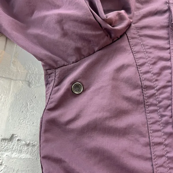 Eddie Bauer Travex Utility Windbreaker‎ Jacket Womens Medium Purple Full Zip M - Image 14
