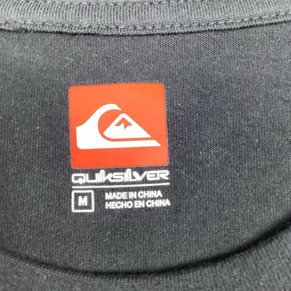 Quiksilver Black Graphic Short Sleeve T-Shirt Tee Men’s Medium NEW! Retail $40 - Image 7