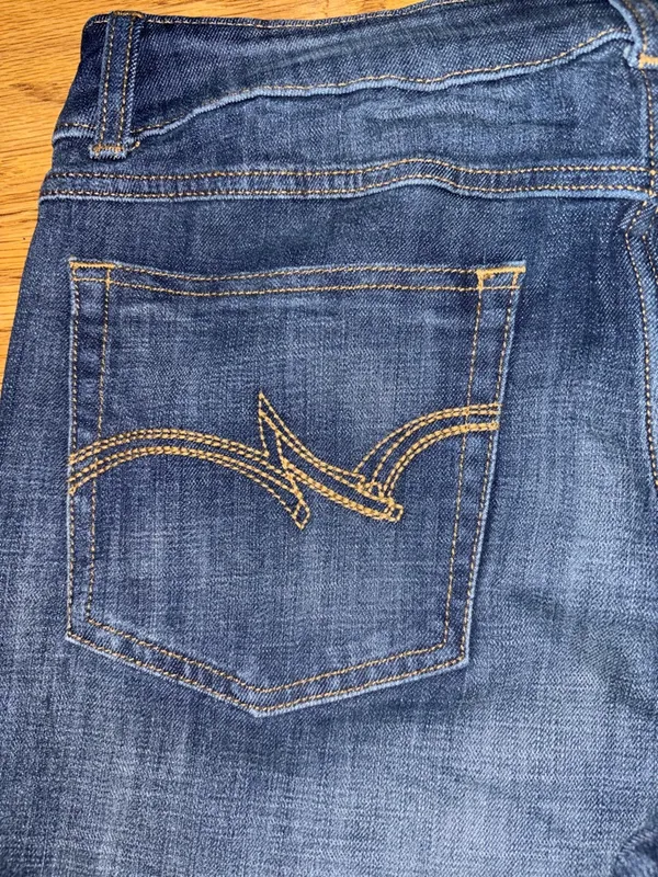 Wrangler Bootcut Jeans Juniors Size 11 Length 32 Dark Wash Pockets Stretch NWT - Image 10