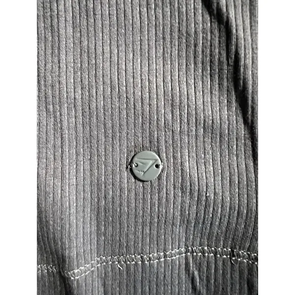 Gymshark Ribbed Crop Tank Top Gray Size Small Women's Activewear Sleeveless New - Image 3