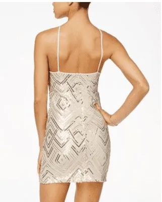 Crystal Doll Homecoming Sequin Bodycon Mini Dress Size 3 - Image 12