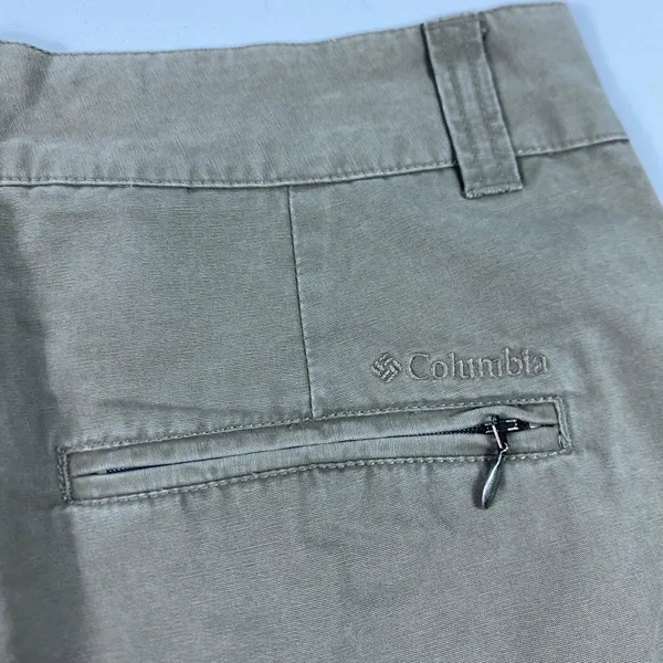 Vintage Columbia Pants Womens 10 Khaki Vertex Hiking Outdoor Zip Pockets 2000s - Image 9