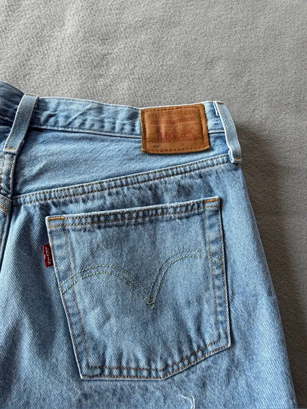 Levis Women's 501 Quiet Riot Hi Rise Shorts Size 31 #260187 - Image 9