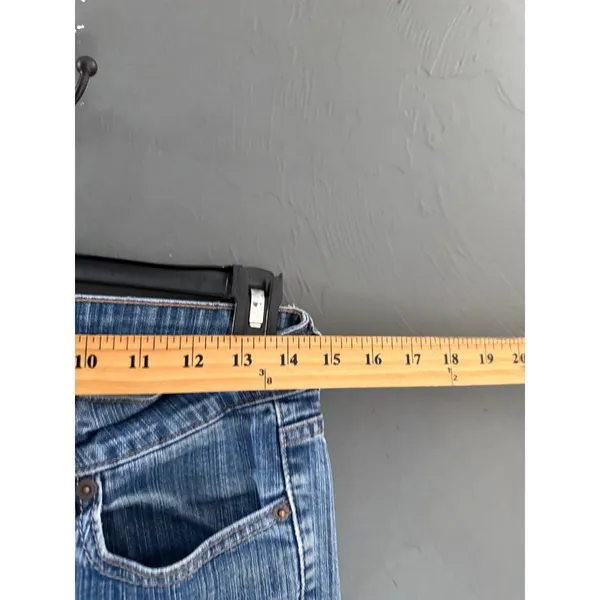 Levis‎ 526 Slender Bootcut Jeans Vintage Y2k 4 Med Blue Denim Mid Rise Size 28 - Image 6