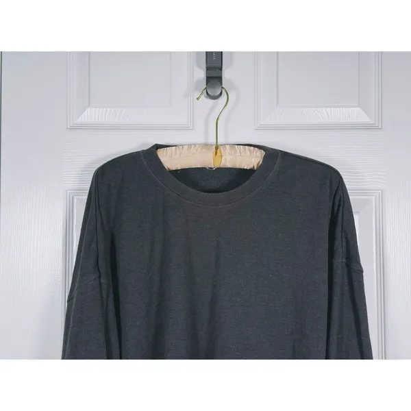WeWoreWhat Cropped Sweatshirt Size XL Gray Casual Lounge Minimalist Cozy Comfort - Image 5