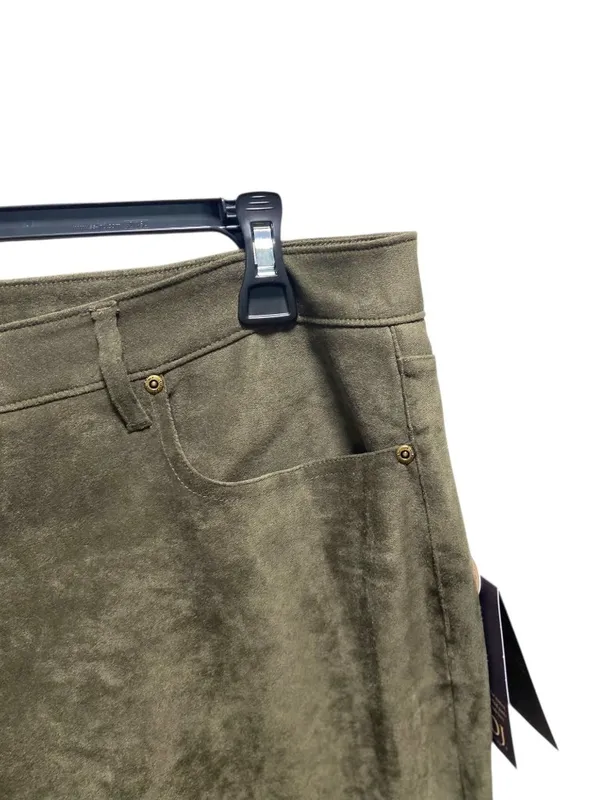 NYDJ Alina Faux Suede Pants Beige Size 18W NWT Neutral Minimalist Glam Fall Cute - Image 12