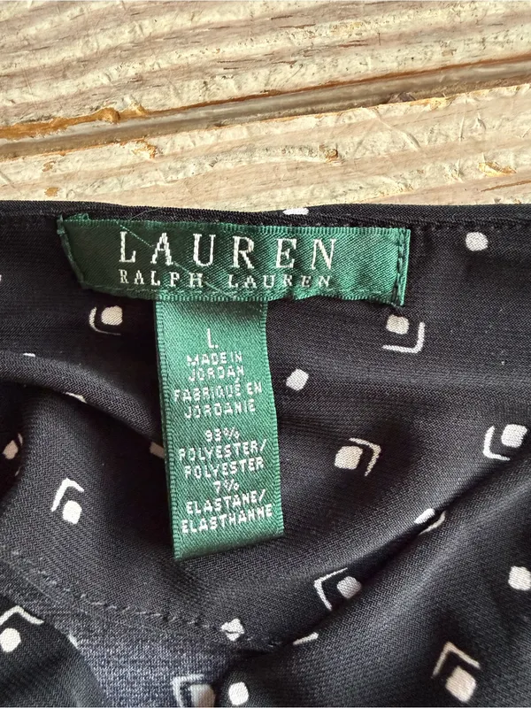 Lauren Ralph Lauren Sleeveless Cowl Neck Top size L - Image 3