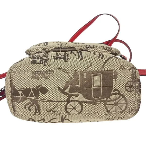 COACH Leah Horse Carriage Print Canvas and Leather Shoulder Bag - $274. - #14855 - Image 4