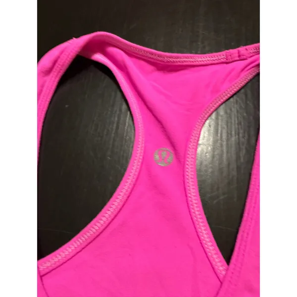 Lululemon Racerback Athletic Tank Top Hot Pink Women Workout Yoga Gym - Image 2