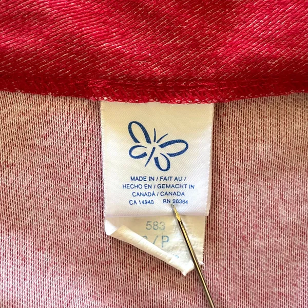 Vintage Weekenders Red Denim Knit Track Suit Set: Zipper Jacket & Leisure Pants - Image 5