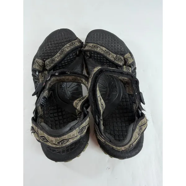 Teva Valkyrie Womens 9W Sport Sandals Black Olive Geometric Hiking Trail F08K7 - Image 7