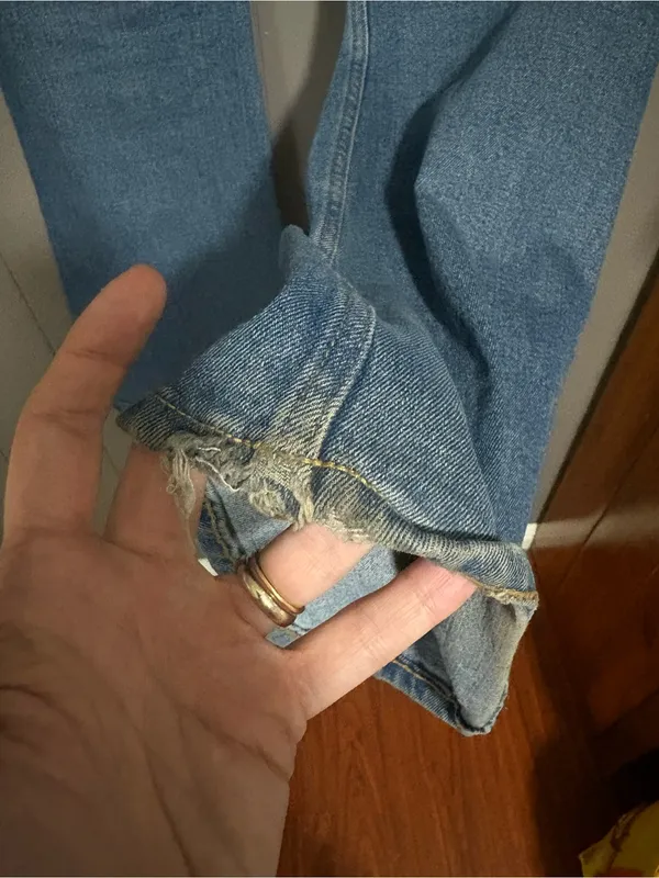MOTEL ROCKS High-Rise Flare Blue Jeans - Image 7