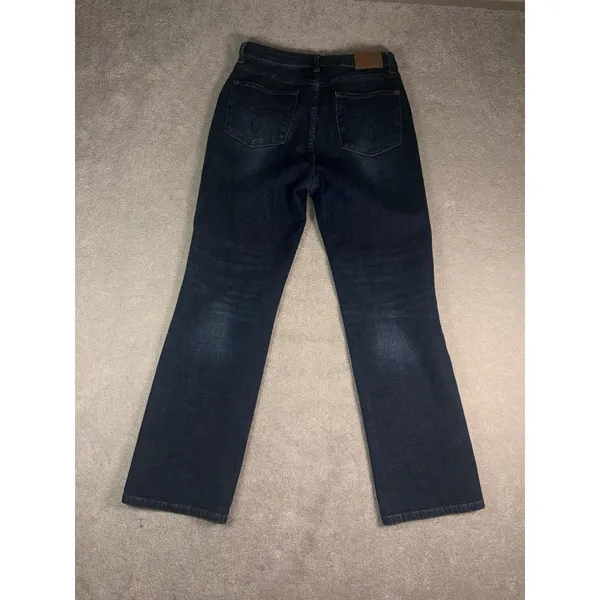 judy blue straight leg jeans button fly jeans 11/30 high rise dark wash - Image 7