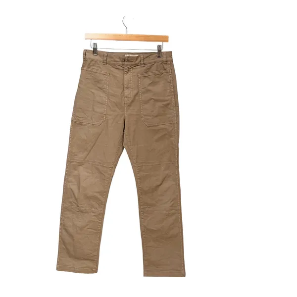 Madewell 90s Straight High Rise Patch Pocket Utility Pants Tan Khaki Size‎ 28 - Image 3