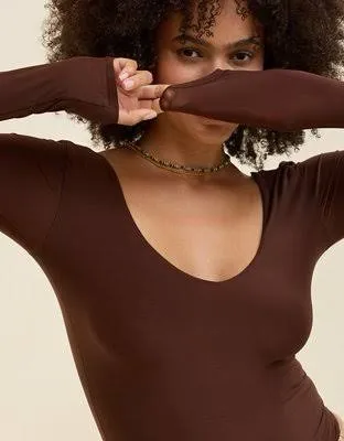 Aerie Mocha Bodysuit NWT - Image 4