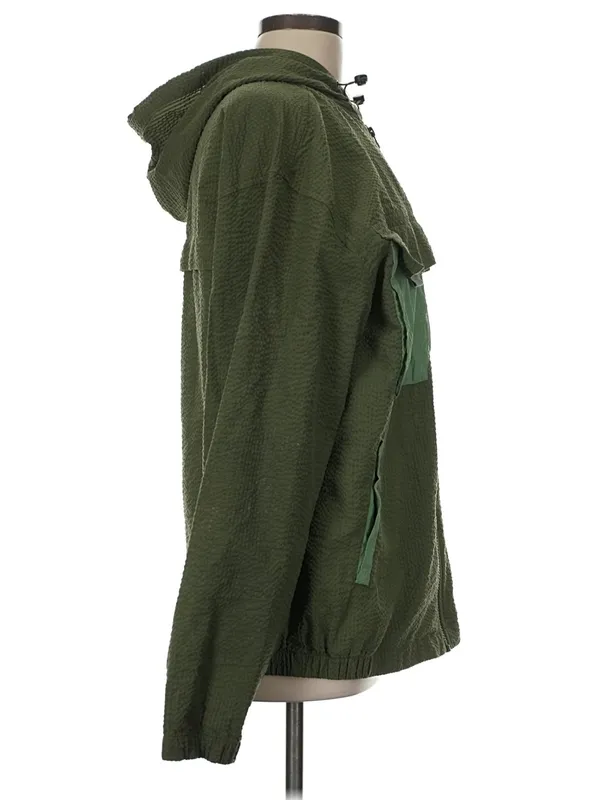 Free Assembly Olive Green Hooded Utility Jacket - Image 3