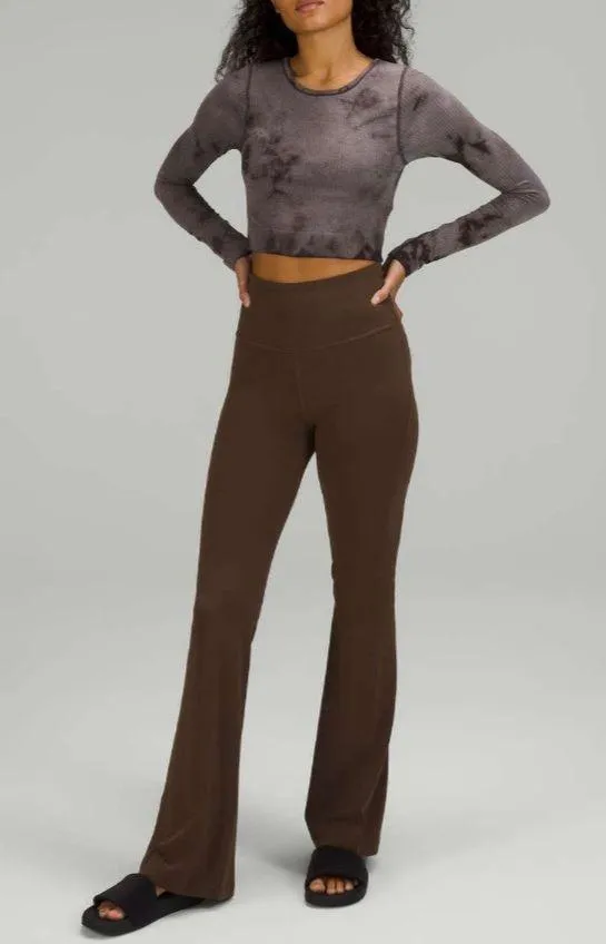 Lululemon Groove Super-High-Rise Flared Pant *Nulu Java - Image 4