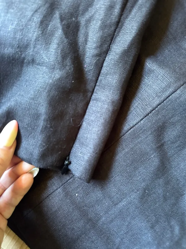 Reformation Black Linen-Blend Boatneck Tank - Image 5