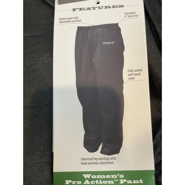 Frogg Toggs Rain Pants Size XL Black Pro Action Waterproof Breathable Hiking NWT - Image 5