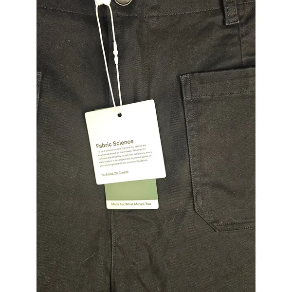 NWT Halara Womens Black Wide Leg Crop Pants XL - Image 3