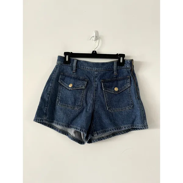 J.Crew Blue Denim Short With Sailor Pockets Size 25 - Image 2