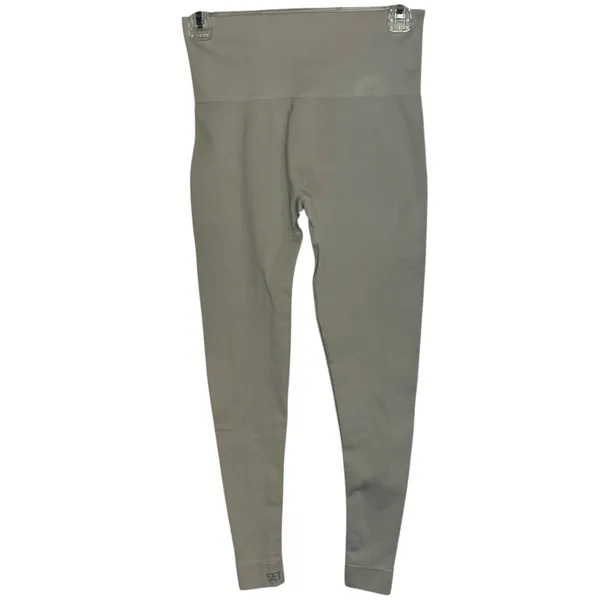 Set Active Women's M‎ Sculptflex Leggings Beige Nylon Spandex Athletic Sporty - Image 4