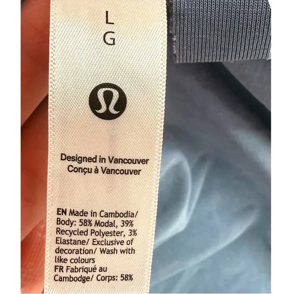 Lululemon‎ Womens Drapey Softstreme Wrap-Skirt T-Shirt Dress LW1FCMS Size Large - Image 3