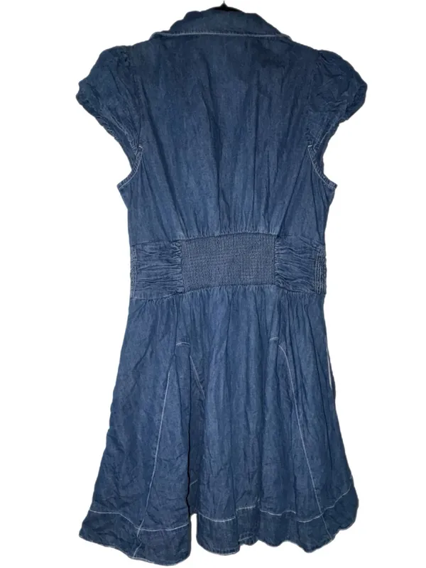Free People Chester Denim Mini Dress Size Medium - Image 9