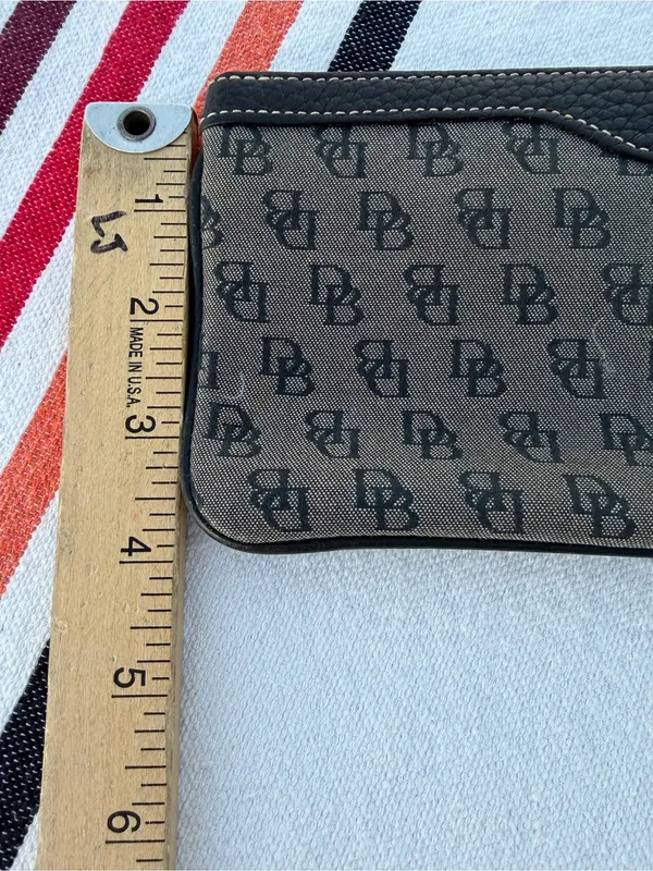 Dooney & Bourke Vintage DB Monogram Tote 3pc Set Bag Wallet Coin Purse Y2K Chic! - Image 10