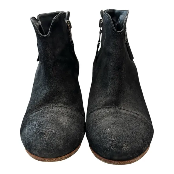 RAG + BONE Margot Black Waxed Suede Boots Size 9.5 - Image 4