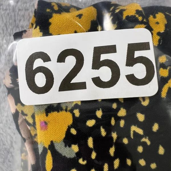 Tribal Jeans Floral Maxi Dress M Boho Black‎ Yellow Pink Summer Sundress Rayon - Image 11