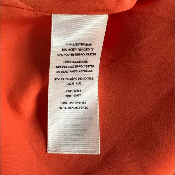 Alice + Olivia Aleah Off Shoulder Orange Sheath Dress - Image 11