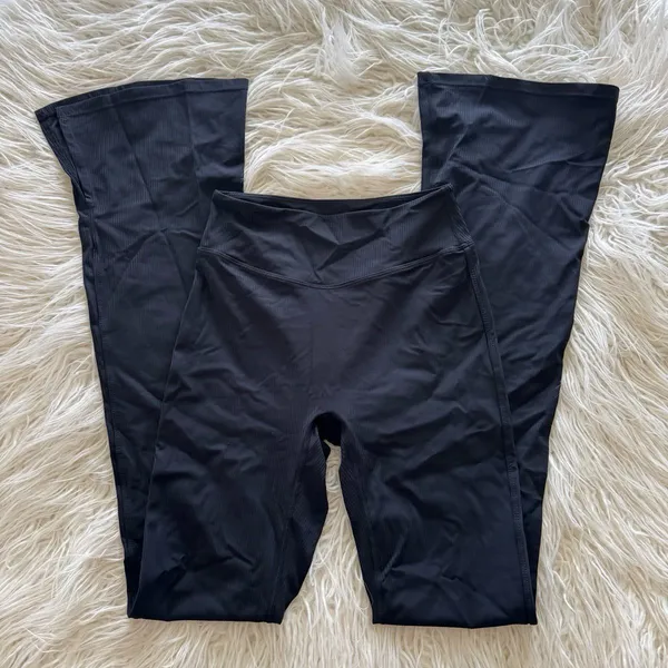Irongrind Reborn Flared Leggings Jet Black Size Small - Image 6