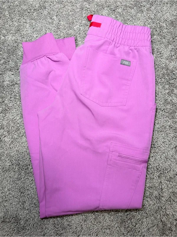 Figs Women’s Pink Cloud Uman Relaxed Jogger Scrub Pants - Image 2