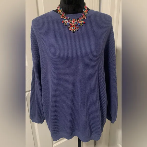 Aerie Oversized Waffle Knit Top - Image 2